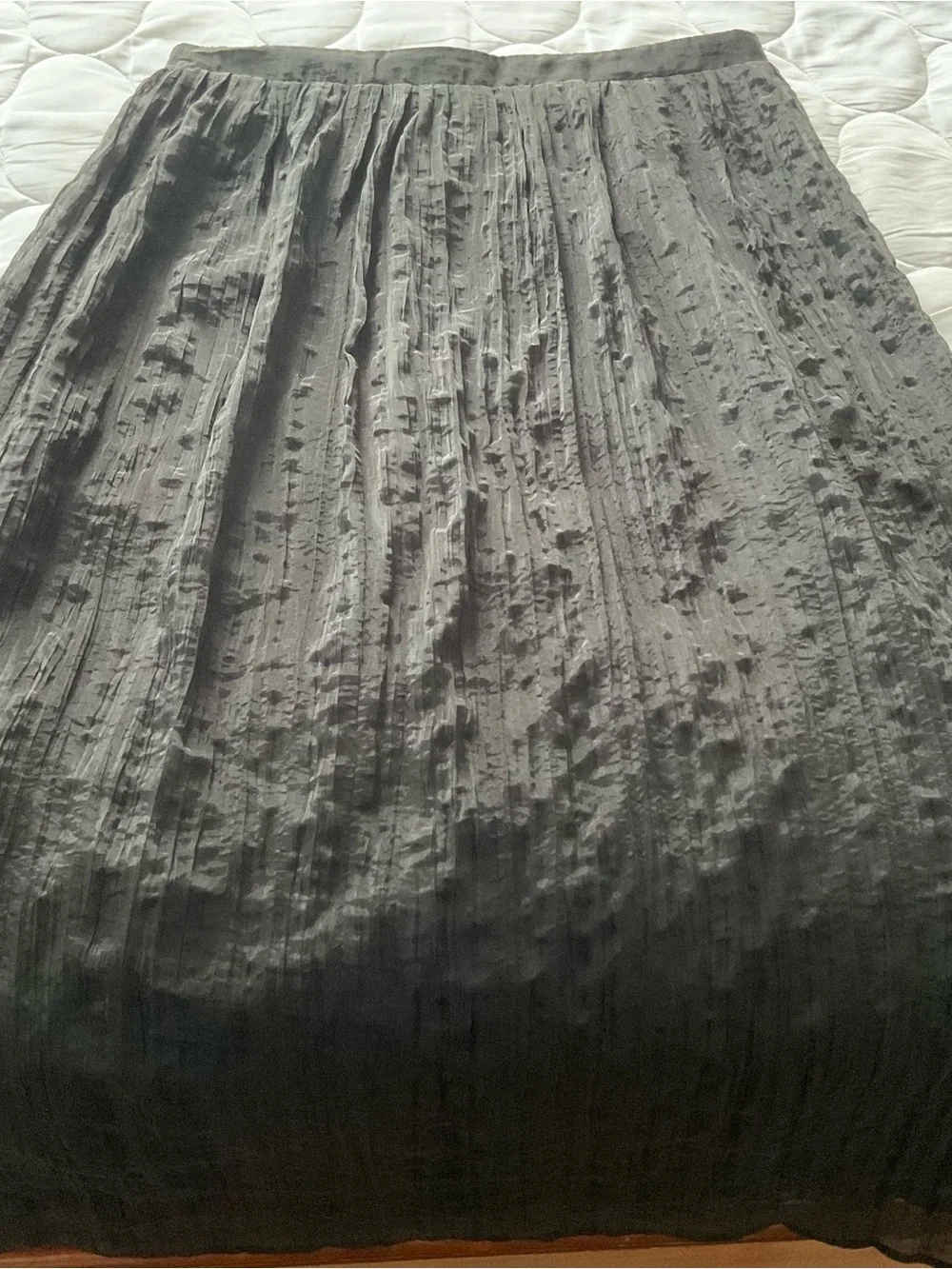 Zara shimmery Black Maxi Pleated Skirt